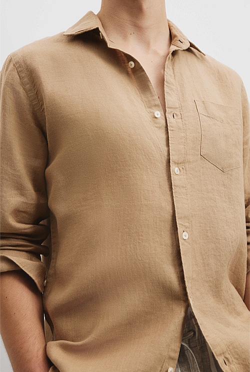 Regular Fit Organically Grown Linen Shirt