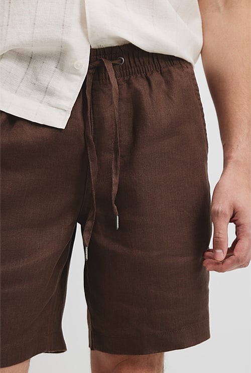 Organically Grown Linen Drawcord Short