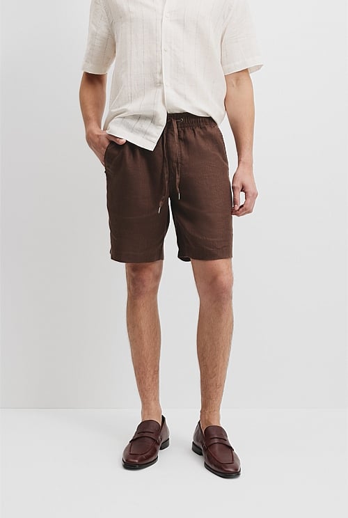 Organically Grown Linen Drawcord Short