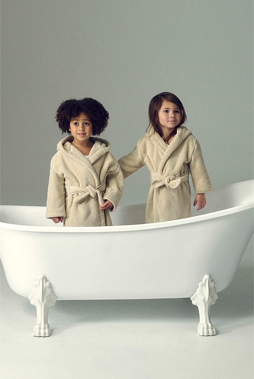 Mara Verified Australian Cotton Kids Hooded Robe