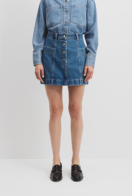 Denim Mini Skirt