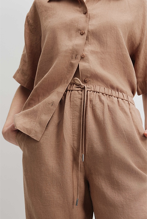 Organically Grown Linen Pull-On Pant