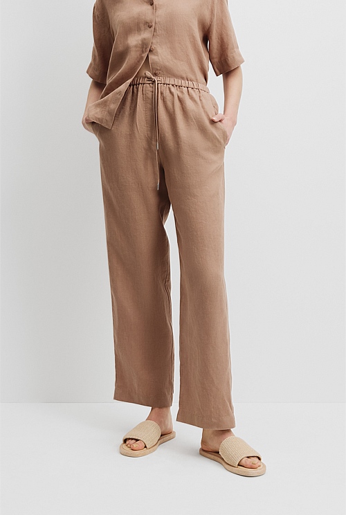 Organically Grown Linen Pull-On Pant