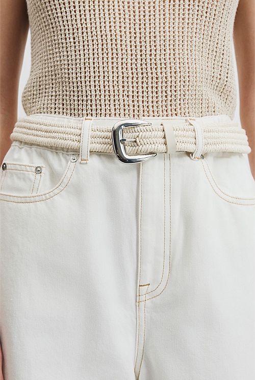 Mid Braided Belt