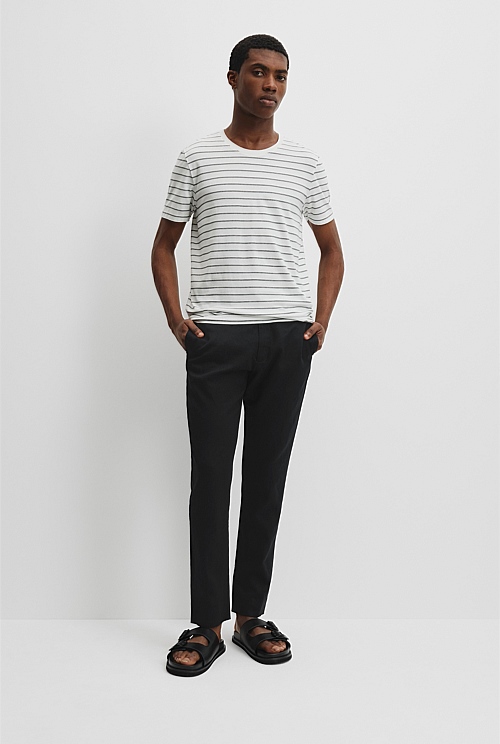 Pima Crew Stripe T-Shirt