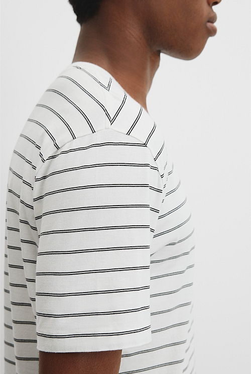 Pima Crew Stripe T-Shirt