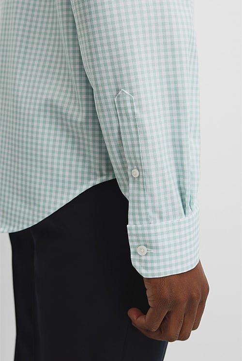 Regular Fit Gingham Travel Shirt