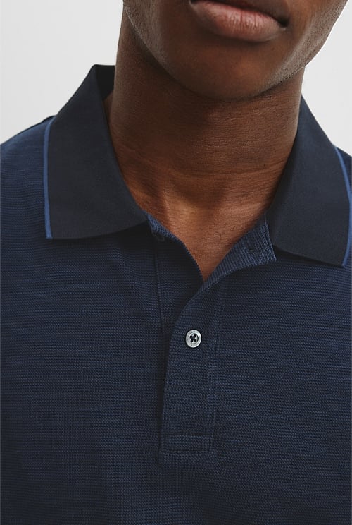 Australian Cotton Micro Textured Polo