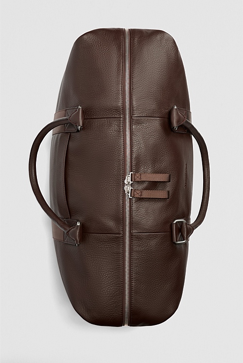 Leather Weekender