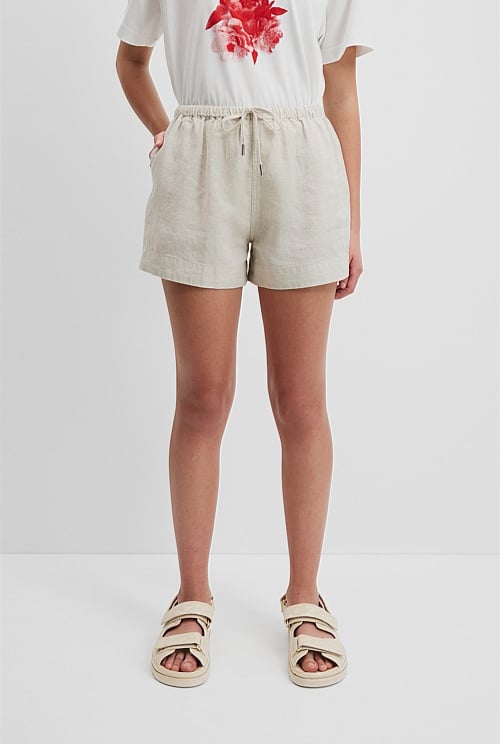 Teen Organically Grown Linen Short