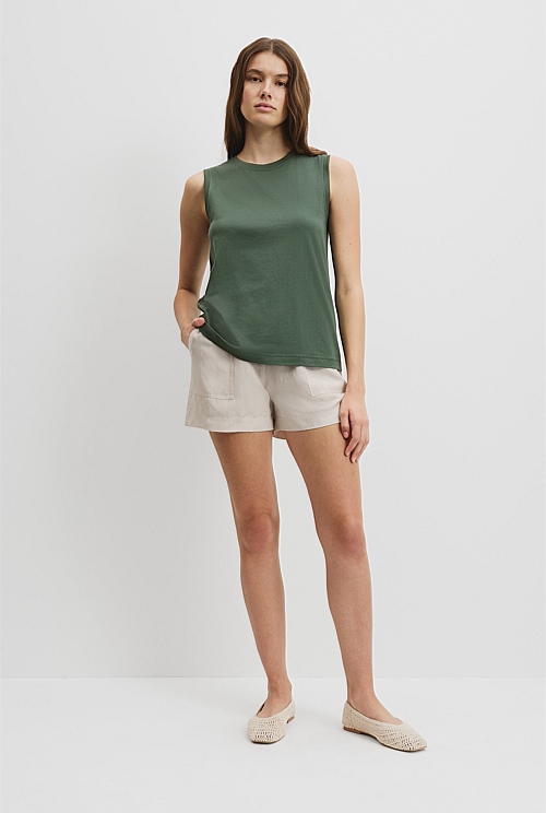 Australian Cotton Relaxed Tank