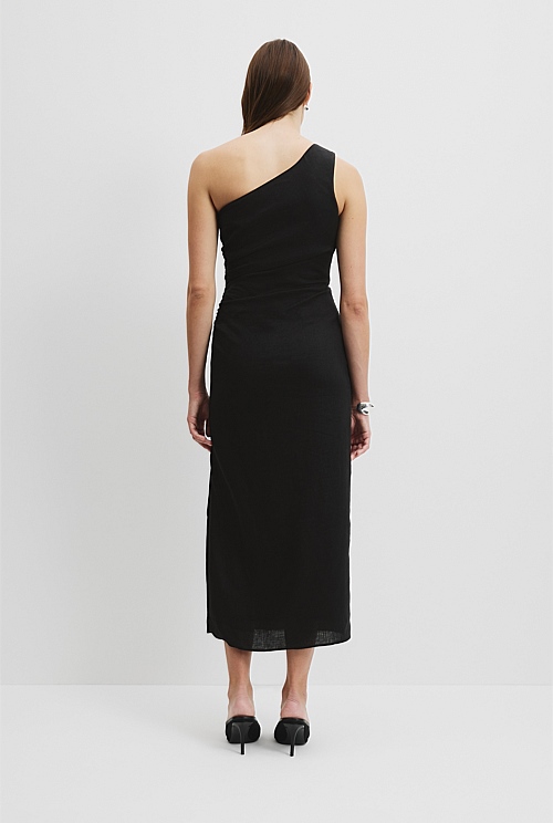 Organically Grown Linen Asymmetric Dress