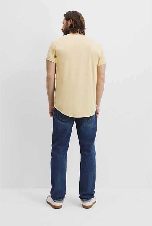 Australian Cotton Longline Garment Dyed T-Shirt