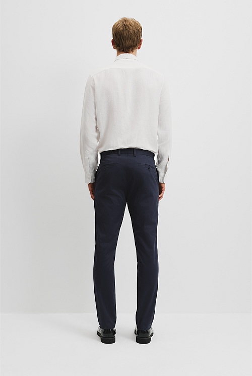Slim Fit Organically Grown Cotton Stretch Pant