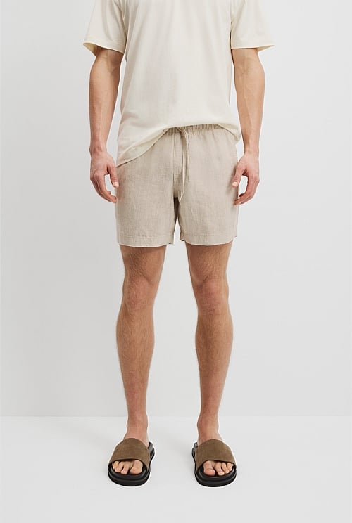 Organically Grown Linen Drawcord Short