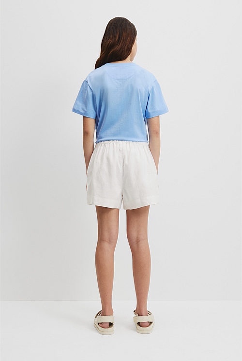 Teen Organically Grown Linen Short