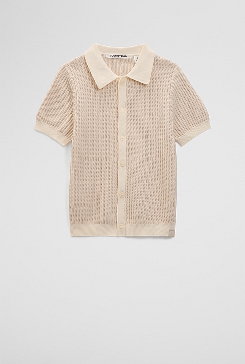 Organically Grown Cotton Knitted Cotton Shirt