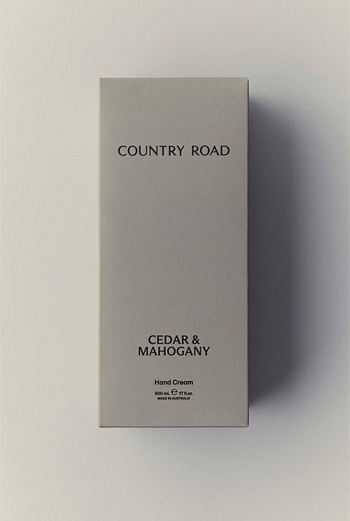 Australian Made Cedar & Mahogany Hand Cream 500mL