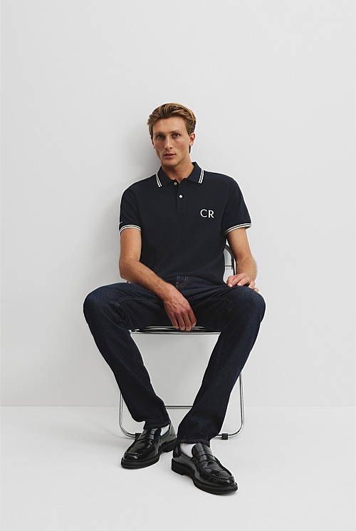 Verified Australian Cotton CR Logo Pique Polo