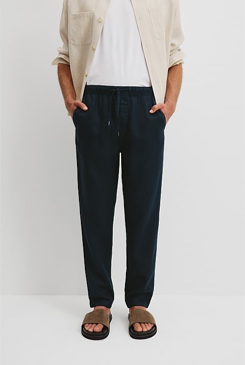 Relaxed Fit Organically Grown Linen Jogger