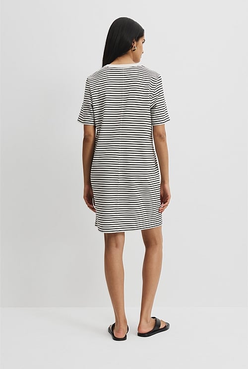 Australian Cotton Stripe T-Shirt Dress