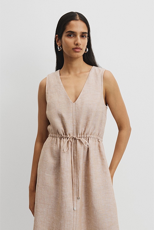 Organically Grown Linen Midi Dress