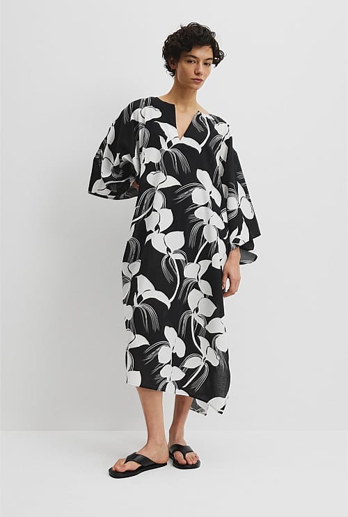 Organically Grown Cotton Print Kaftan