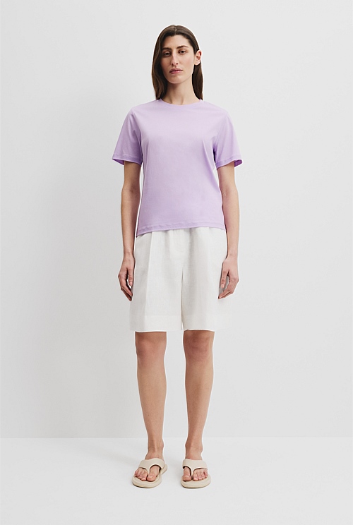 Mercerised Slim T-Shirt