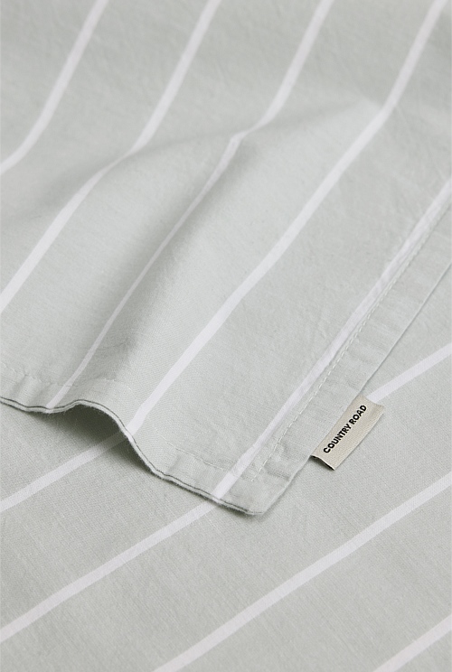 Brae Australian Cotton Stripe Queen Quilt Cover