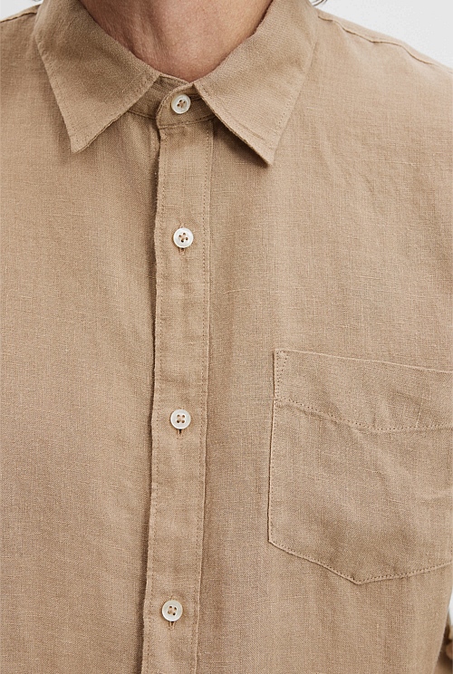 Regular Fit Organically Grown Linen Shirt