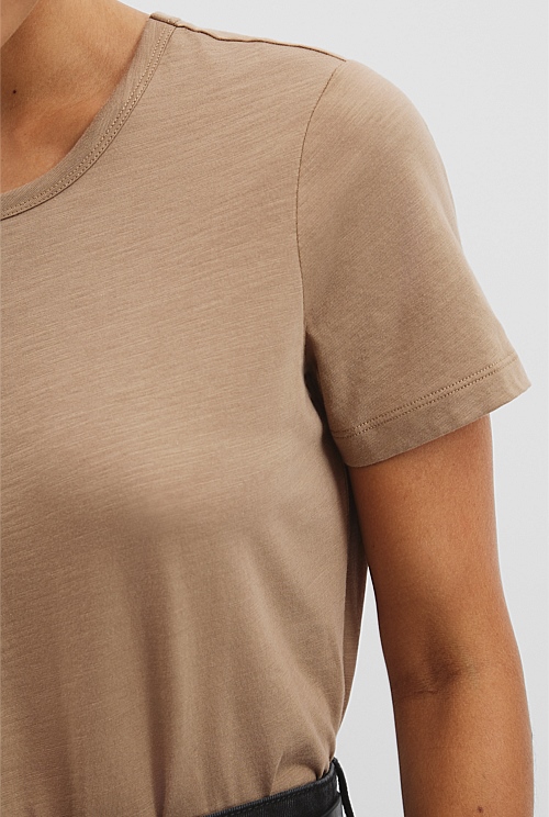 Australian Cotton Slub Short Sleeve T-Shirt