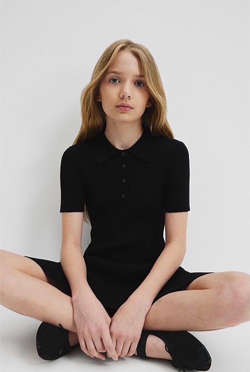 Teen Polo Knit Dress