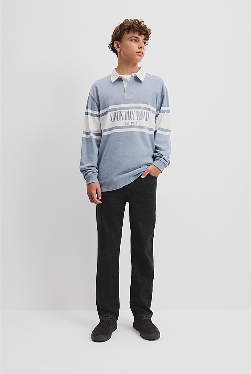 Teen Australian Cotton Panelled Rugby Shirt