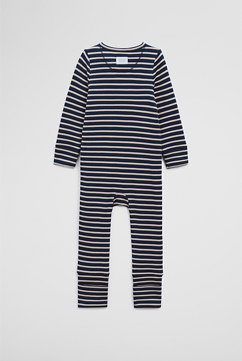 Organically Grown Cotton Waffle Jumpsuit