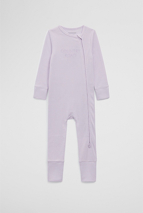 Organically Grown Cotton Waffle Jumpsuit