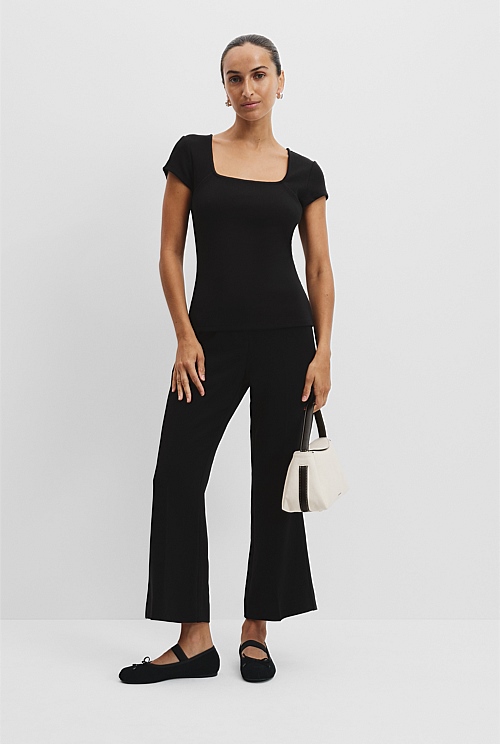 Australian Cotton Square Neck T-Shirt