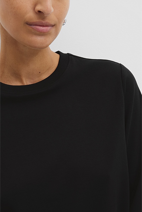 Australian Cotton Long Sleeve Slim Fit T-Shirt