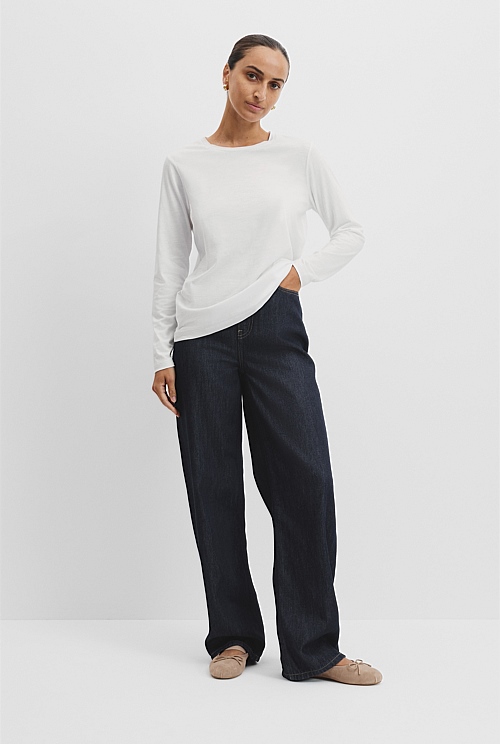 Australian Good Earth Cotton Slub T-Shirt