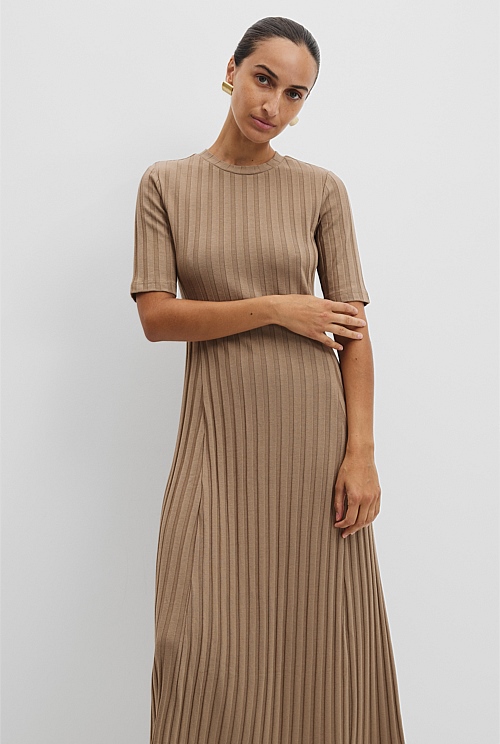 Rib Midi Dress