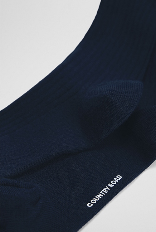 Organically Grown Cotton Blend Rib Tight