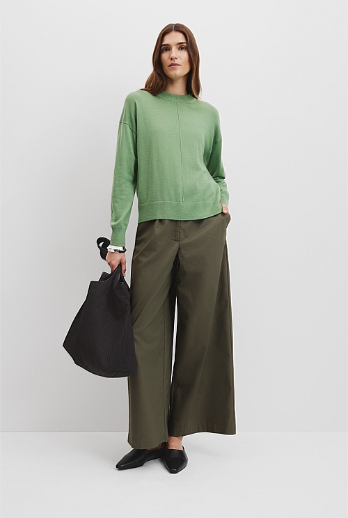 Verified Australian Merino Wool Crew Neck Knit