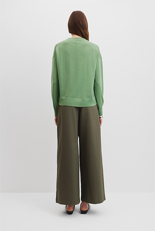 Verified Australian Merino Wool Crew Neck Knit