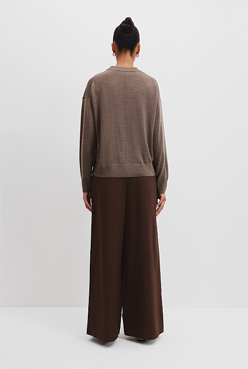 Verified Australian Merino Wool Crew Neck Knit