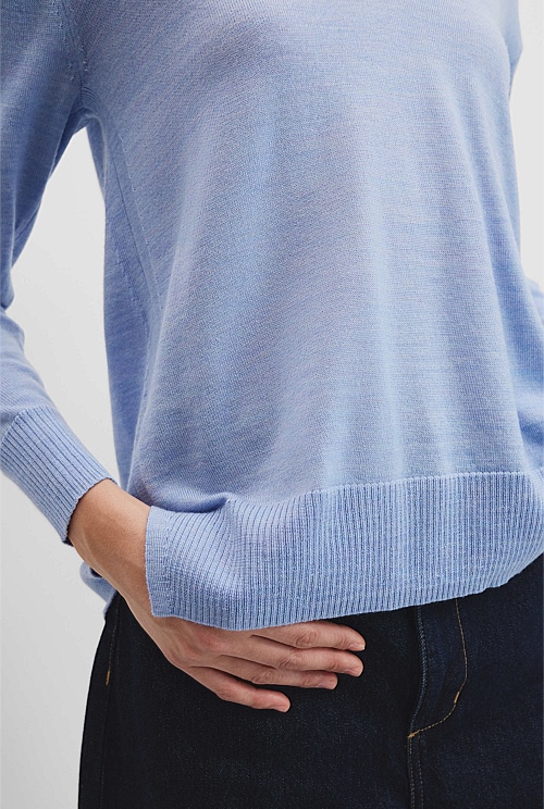 Verified Australian Merino Wool V-Neck Knit