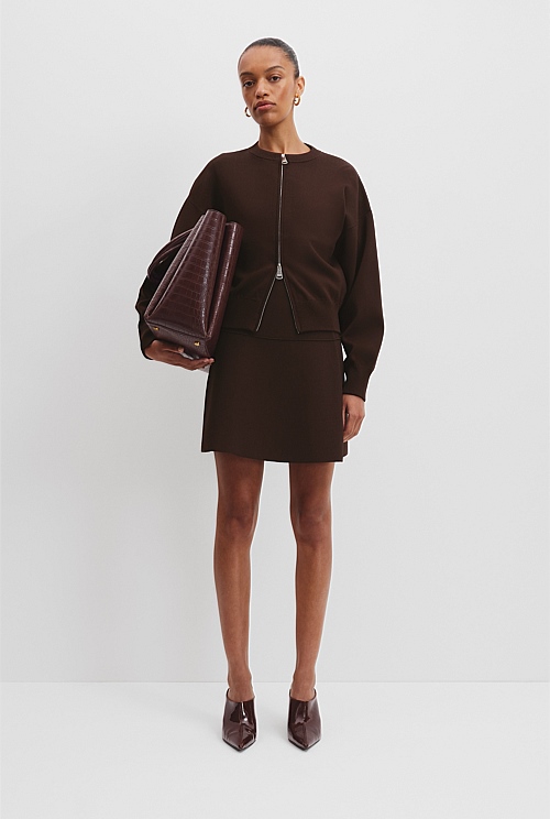 Compact Knit Bomber