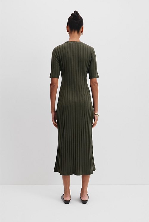 Rib Midi Dress