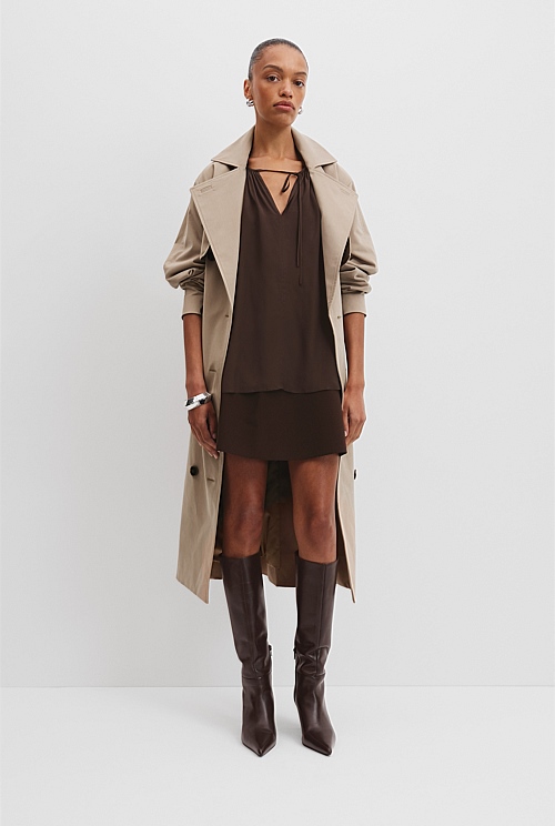 Gathered Short Sleeve Popover