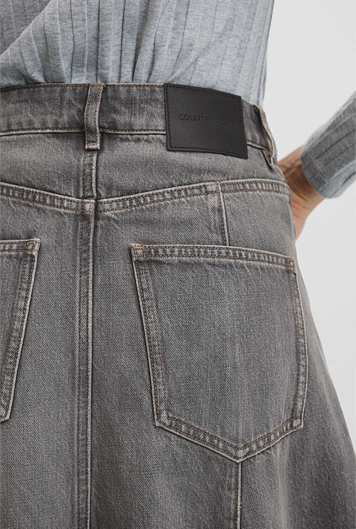 Denim Maxi Skirt