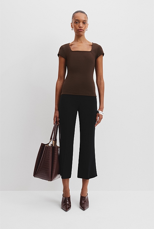 Australian Cotton Square Neck T-Shirt