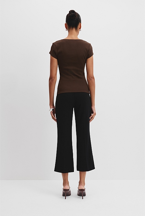 Australian Cotton Square Neck T-Shirt